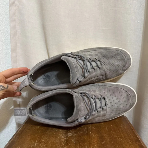 Dr. Doc Martens Reuban Mid Bone Suede‎ Perforated Sneaker Shoe Mens 13 Sneaker main image 3